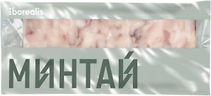 Изображение товара Минтай Borealis Тихоокеанский филе блочное без кожи замороженное 750г