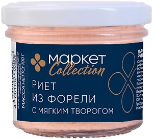 Изображение товара Риет Market Collection из радужной форели с мягким творогом 100г