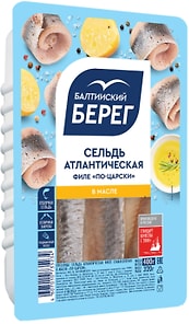 Изображение товара Сельдь Балтийский Берег По-царски в масле 400г