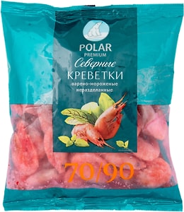 Изображение товара Креветки Polar Северные замороженные 70/90 500г