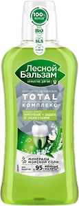 Изображение товара Ополаскиватель для полости рта Лесной Бальзам Total Комплекс с морской солью алоэ и белым чаем 400мл