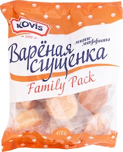 Изображение товара Мини-маффины Kovis Вареная сгущенка 470г
