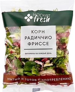 Изображение товара Смесь салатная мытая Фризе-Корн-Радичио 140г