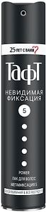Изображение товара Лак для укладки волос Тафт Power Невидимая фиксация мегафиксация 225мл
