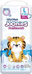 Изображение товара Подгузники-трусики Joonies Premium размер L 9-14кг 44шт