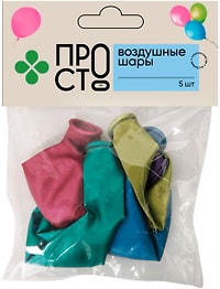Изображение товара Набор воздушных шаров Пр!ст 5шт
