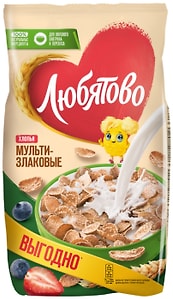 Изображение товара Хлопья Любятово Мультизлаковые 450г