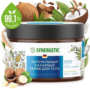 Изображение товара Скраб для тела Synergetic Питание и тонус 300мл