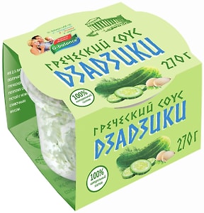 Изображение товара Соус G-balance Дзадзики 6-8% 270г