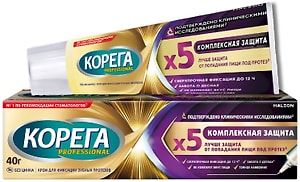 Изображение товара Крем для фиксации зубных протезов Корега Professional Комплексная Защита 40г
