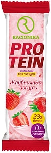 Изображение товара Батончик Racionika Protein высокобелковый Клубничный йгогурт 45г