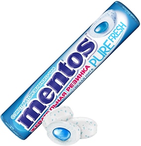 Изображение товара Жевательная резинка Mentos Pure Fresh Свежая мята 15.5г
