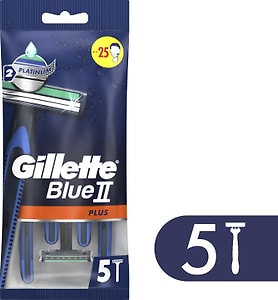 Изображение товара Бритва Gillette Blue II Plus одноразовая 5шт