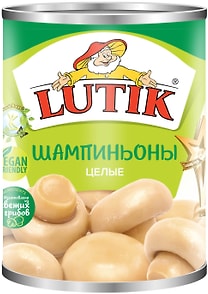 Изображение товара Шампиньоны Lutik целые 400г