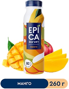 Изображение товара Йогурт  питьевой Epica Манго 2.5% 260г