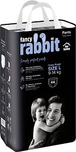 Изображение товара Трусики-подгузники Fancy Rabbit for home 9-14кг L 44шт