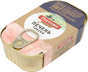 Изображение товара Печень трески Гостово Премиум натуральная 115г