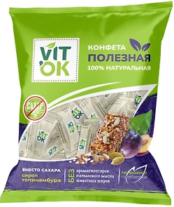 Изображение товара Конфеты VITok неглазированные с топинамбуром 120г