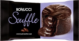 Изображение товара Пирожное Bonucci Souffle бисквитное глазированное с начинкой какао 45г
