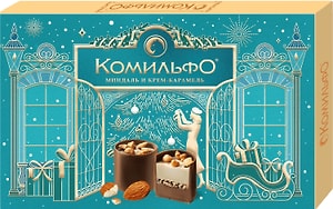 Изображение товара Конфеты Комильфо шоколадные Миндаль и крем-карамель 116г