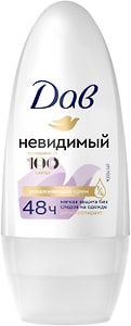 Изображение товара Антиперспирант-дезодорант Дав невидимый защищает от пота и запаха в течение 48ч 50мл