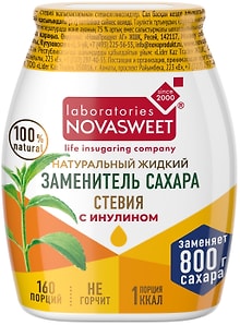 Изображение товара Подсластитель Novasweet жидкий Стевия с инулином 80г