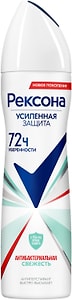 Изображение товара Антиперспирант-аэрозоль Рексона Антибактериальная свежесть защита от пота и запаха на 72ч 150мл