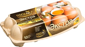 Изображение товара Яйца Роскар Экстра СО коричневые 10шт