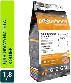 Изображение товара Сухой корм для кошек Probalance с курицей и индейкой 1.8кг