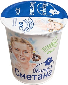 Изображение товара Сметана Маруся 20% 350г