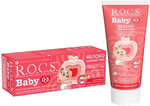 Изображение товара Зубная паста R.O.C.S. Baby Нежный уход Яблоко 45г