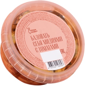 Изображение товара Мидии Люди Любят чилийские отварные в масле с вялеными томатами 180г