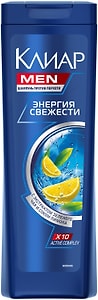 Изображение товара Шампунь для волос Клиар против перхоти Энергия свежести с экстрактом зеленого чая и соком лимона 400мл