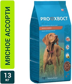 Изображение товара Сухой корм для собак ProХвост мясное ассорти 13кг