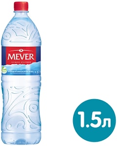 Изображение товара Вода Mever природная минеральная негазированная 1.5л