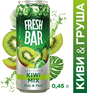 Изображение товара Напиток Fresh Bar Kiwi Mix Киви-Груша 450мл