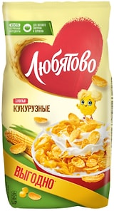 Изображение товара Хлопья Любятово Кукурузные 600г