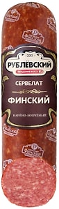 Изображение товара Колбаса Рублевский Сервелат Финский варено-копченый 300г