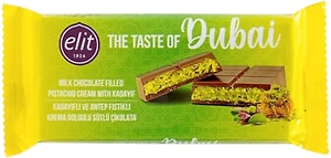 Изображение товара Шоколад Elit 1924 Дубайский молочный с фисташковой начинкой 90г