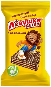 Изображение товара Шоколад Левушка детям Молочный с вафлями 27.5г