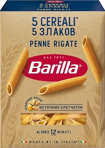 Изображение товара Макаронные изделия Barilla Пенне Ригате 5 Злаков 450г