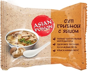 Изображение товара Суп Asian Fusion Грибной с яйцом 12г