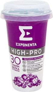 Изображение товара Напиток кисломолочный Exponenta Черника-земляника обезжиренный 250г