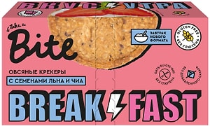Изображение товара Крекеры Take a Bite овсяные с семенами подсолнечника льна и чиа 200г