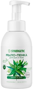 Изображение товара Мыло-пенка для рук и тела Synergetic детское гипоаллергенное Свежесть алоэ 500мл