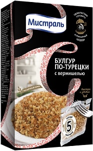 Изображение товара Булгур Мистраль По-турецки с вермишелью 5пак*80г