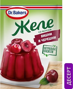 Изображение товара Желе Dr.Bakers со вкусом вишни и черешни 45г