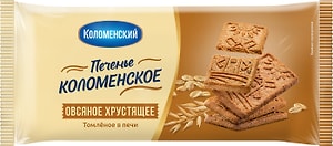 Изображение товара Печенье Коломенский Овсяное хрустящее 120г