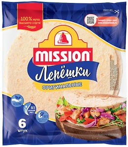 Изображение товара Лепешки Mission Тортильи пшеничные оригинальные 250г