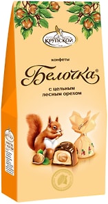 Изображение товара Конфеты Белочка с цельным лесным орехом 123г